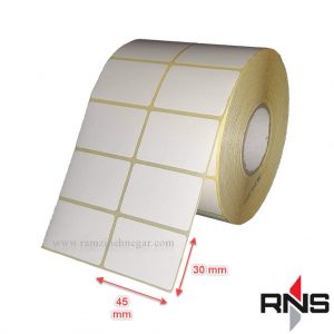 برچسب و لیبل کاغذی 45×30