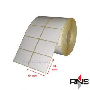 لیبل کاغذی 51×34