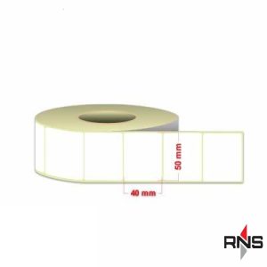 لیبل حرارتی سایز 50x40 میلیمتر 500 عددی (کارتن 84 رولی)